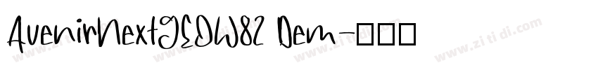 AvenirNextGEOW82 Dem字体转换